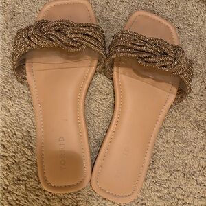 Torrid Women's Tan Slide Sandals